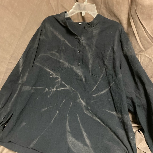 SIZE xl WOMENS 100% cotton top NEW reverse dyed by me! And only $20 - Picture 2 of 8